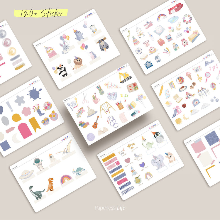 120+ Digital Stickers | Daycare