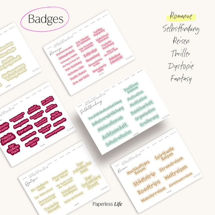 Reading Journal Stickers