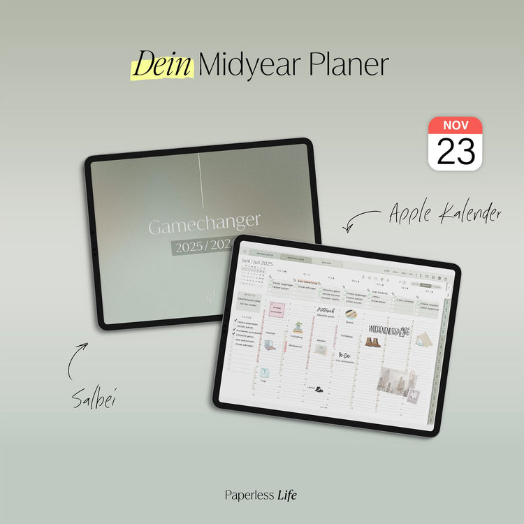 18-Month Digital Planner July 2025 - December 2026 | The Game Changer