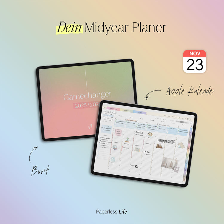 18-Month Digital Planner July 2025 - December 2026 | The Game Changer
