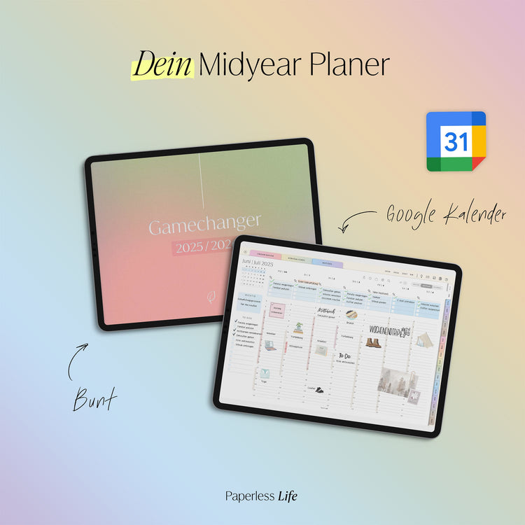 18-Month Digital Planner July 2025 - December 2026 | The Game Changer