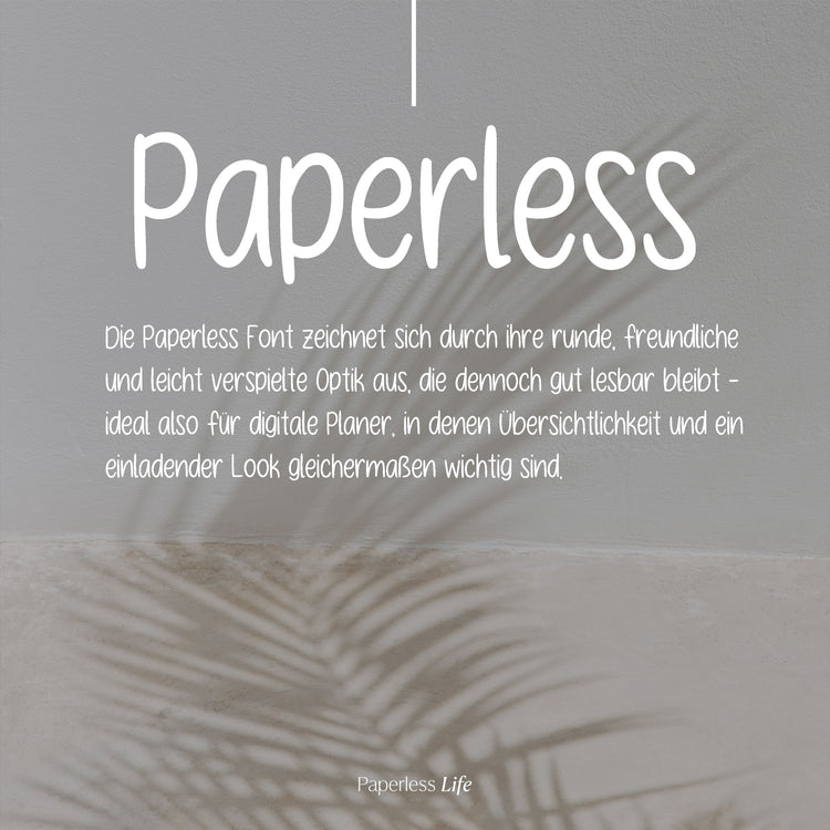 Paperless font