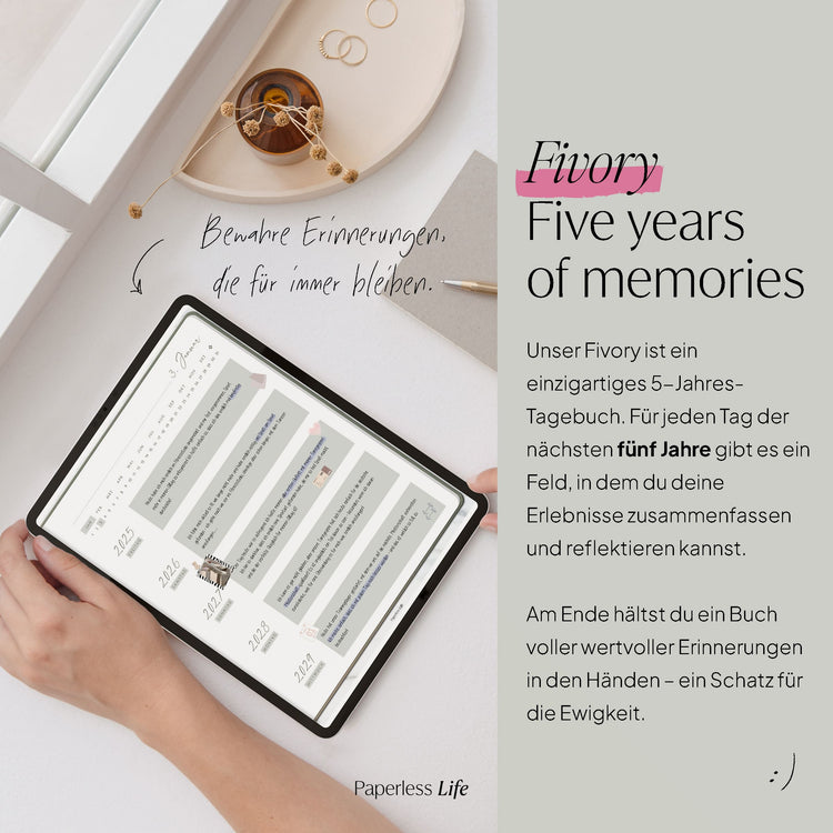 Fivory – Das 5-Jahres-Tagebuch