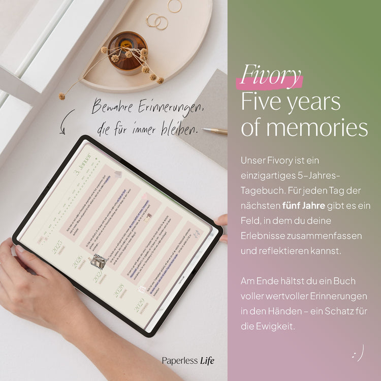 Fivory – Das 5-Jahres-Tagebuch