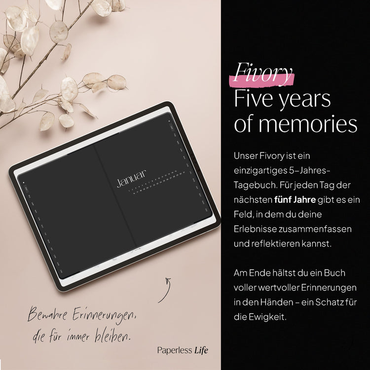 Fivory – Das 5-Jahres-Tagebuch