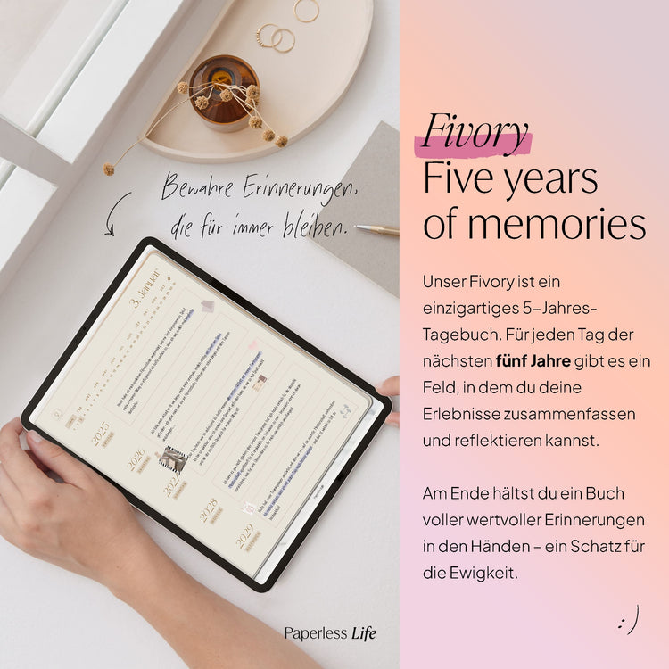 Fivory – Das 5-Jahres-Tagebuch