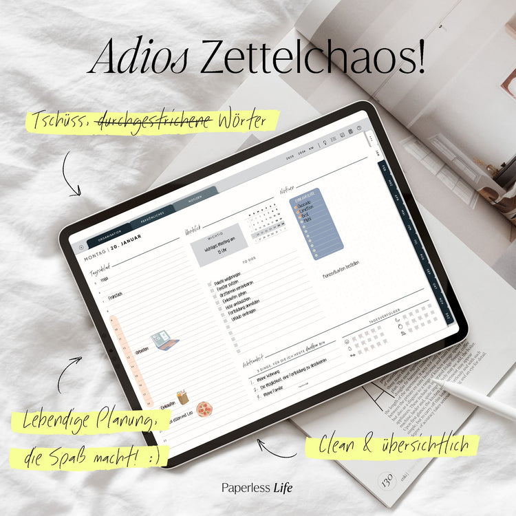 Digitaler Planer 2025 | Der Gamechanger (Testversion für das restliche Jahr)