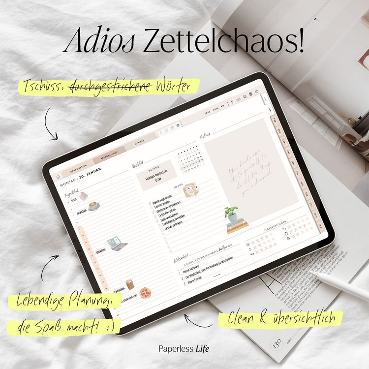 Digitaler Planer 2025 | Der Gamechanger (Testversion für das restliche Jahr)