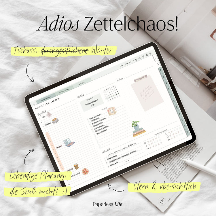 Digitaler Planer 2025 | Der Gamechanger (Testversion für das restliche Jahr)