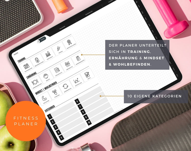 Digitaler Fitnessplaner | Sportplaner | Undatiert