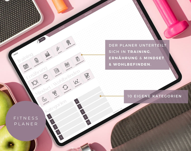 Digitaler Fitnessplaner | Sportplaner | Undatiert