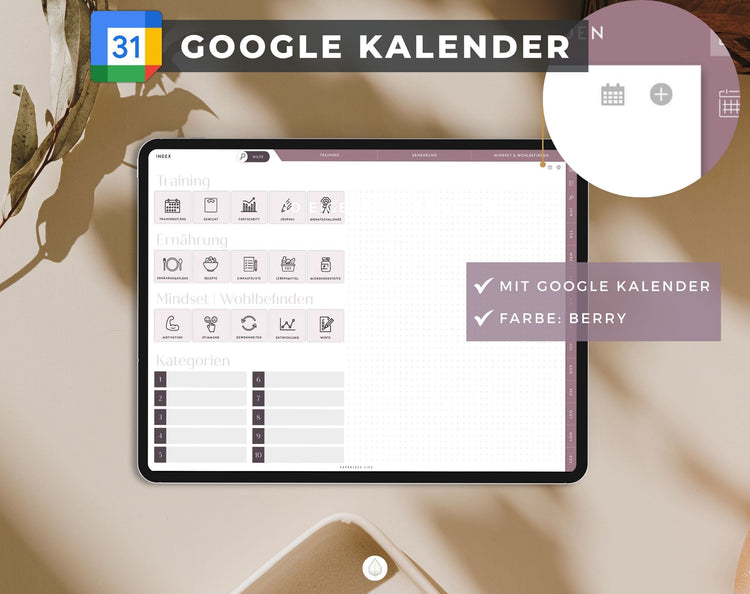 Digitaler Fitnessplaner | Sportplaner | Undatiert