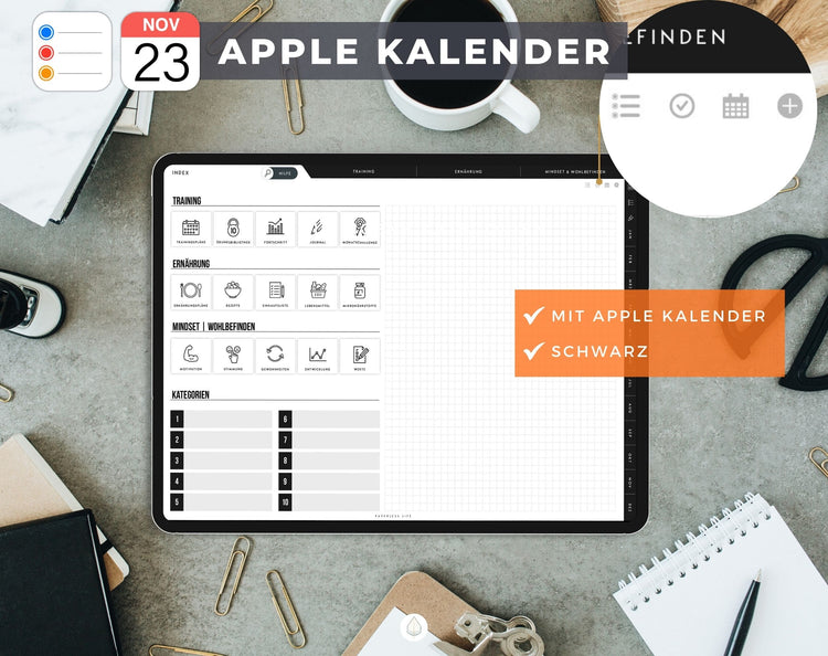 Digitaler Fitnessplaner | Sportplaner | Undatiert