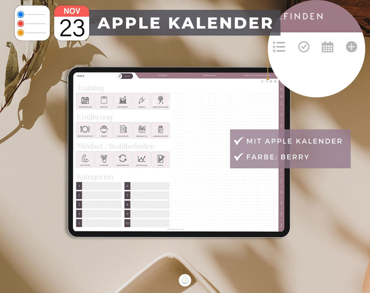 Digitaler Fitnessplaner | Sportplaner | Undatiert