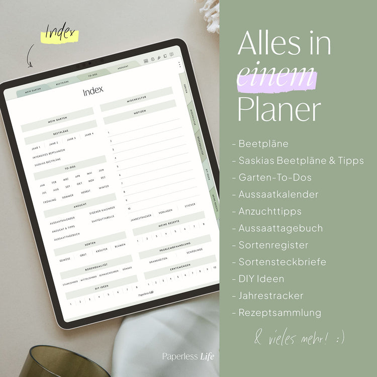 Digitaler Gartenplaner