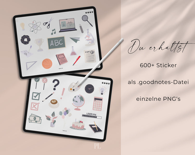 600+ Digital Stickers | From the current Teacher's Calendar 24/25