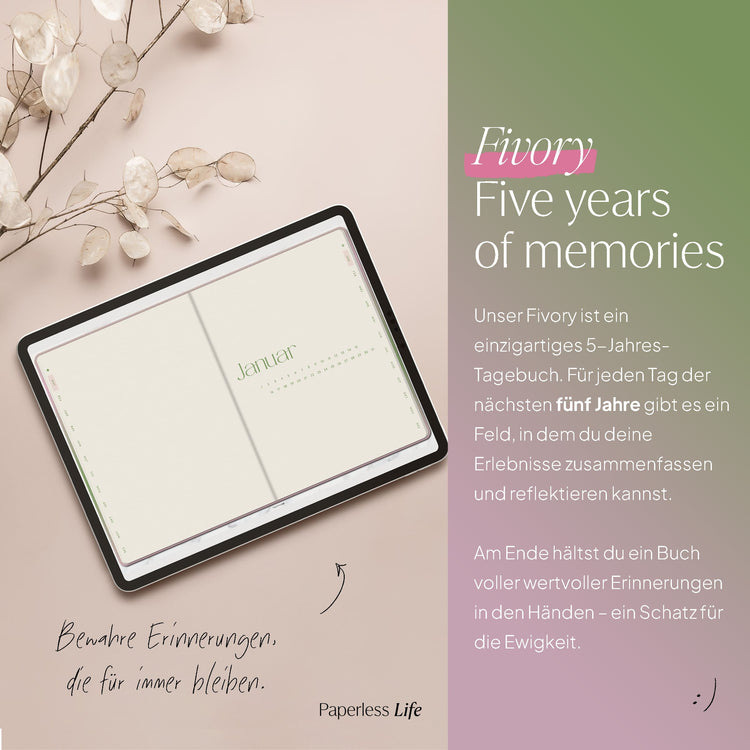 Fivory – Das 5-Jahres-Tagebuch