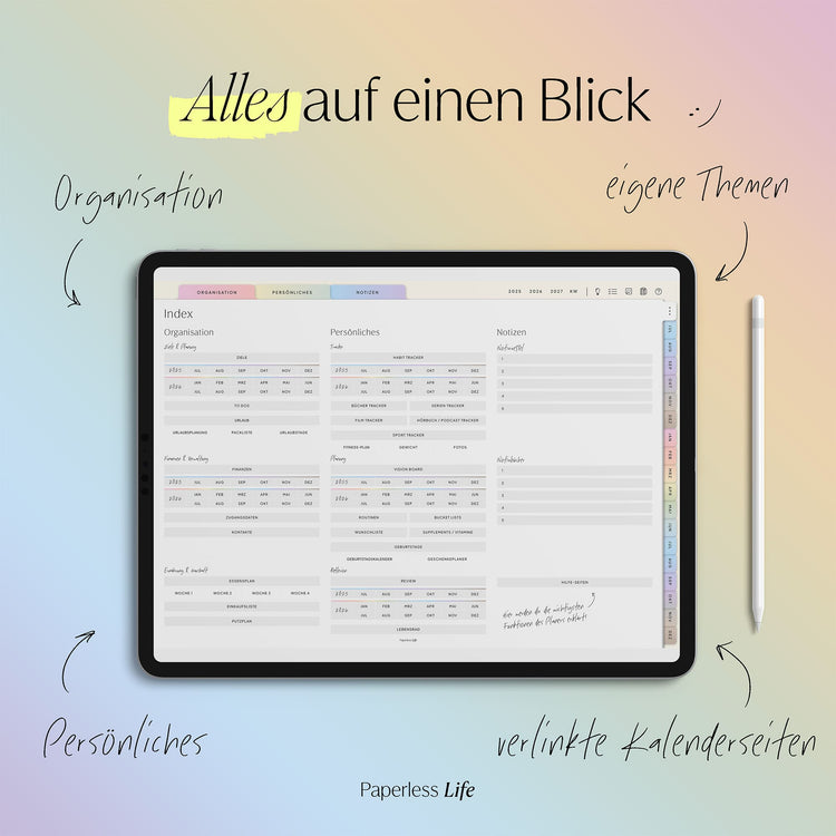 18-Month Digital Planner July 2025 - December 2026 | The Game Changer