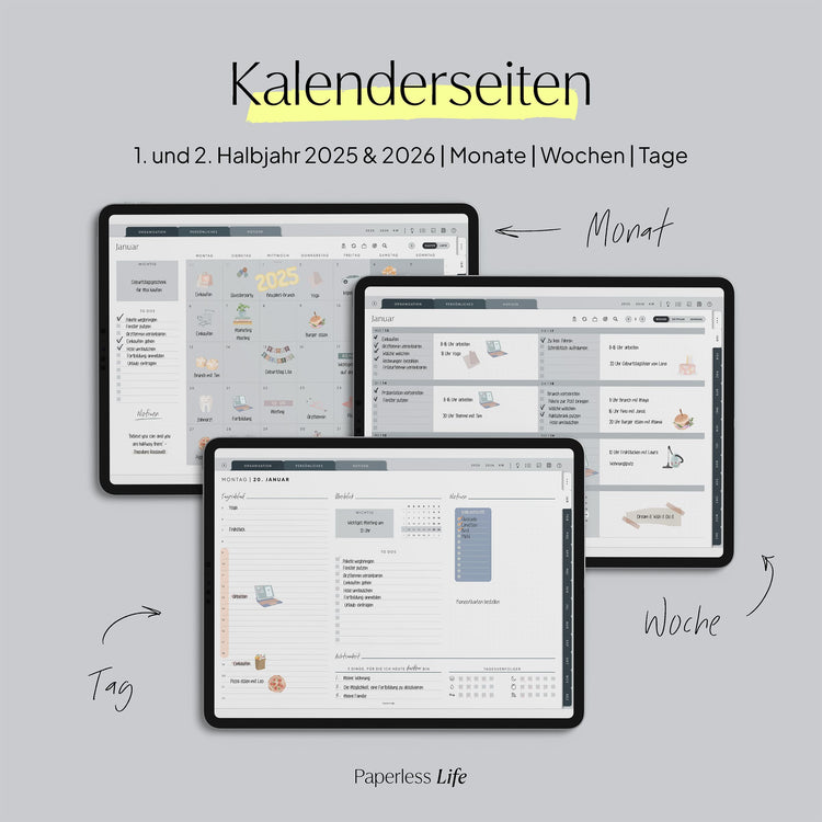 Digitaler Planer 2025 | Der Gamechanger (Testversion für das restliche Jahr)