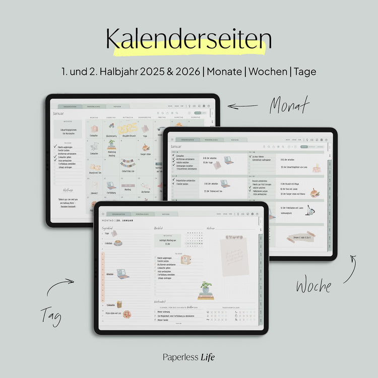 Digitaler Planer 2025 | Der Gamechanger (Testversion für das restliche Jahr)