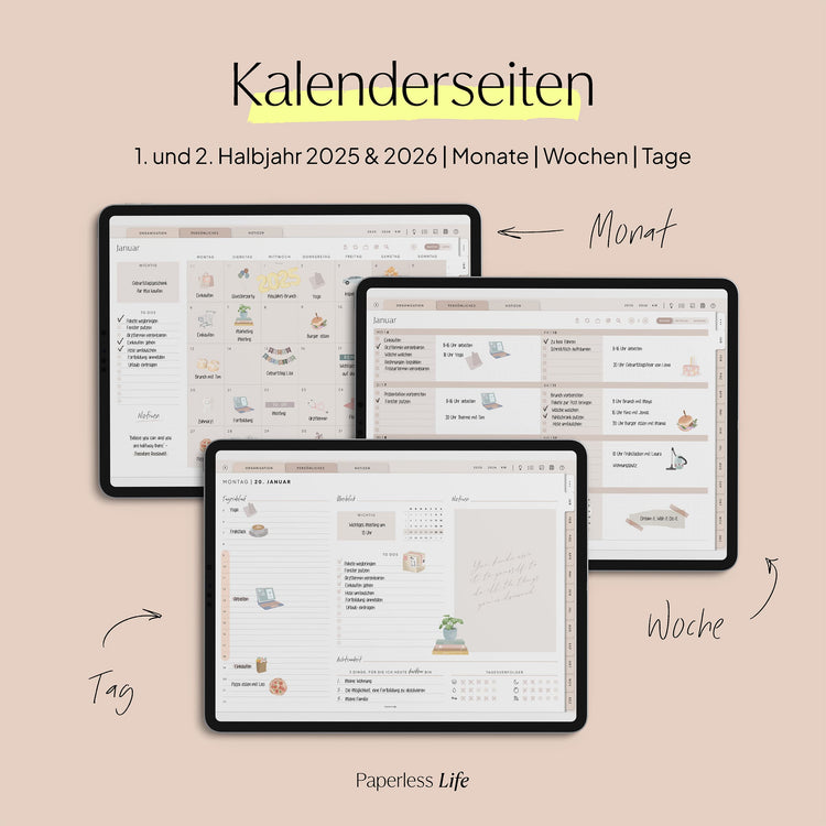 Digitaler Planer 2025 | Der Gamechanger (Testversion für das restliche Jahr)