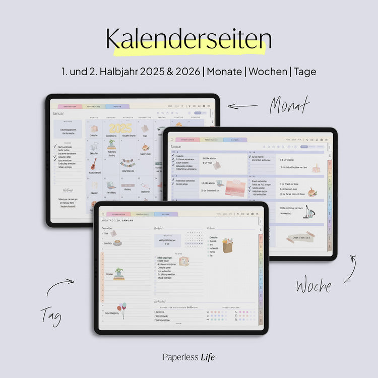 Digitaler Planer 2025 | Der Gamechanger (Testversion für das restliche Jahr)