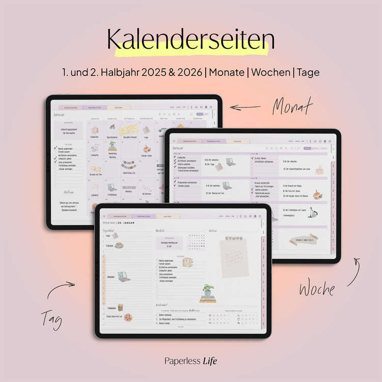 Digitaler Planer 2025 | Der Gamechanger (Testversion für das restliche Jahr)