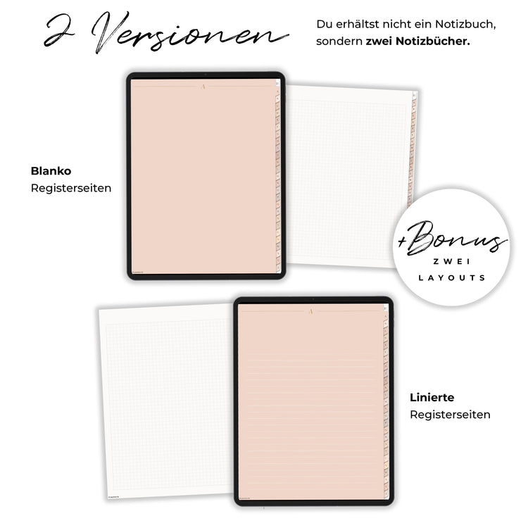 Digitales Notizbuch A-Z