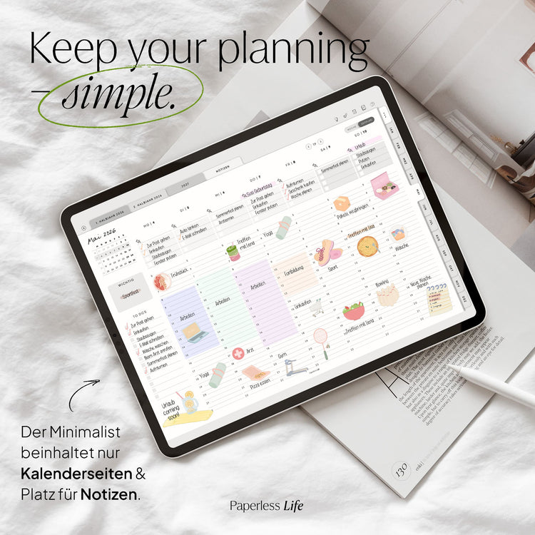 Digitaler Planer 2026 | Der Minimalist