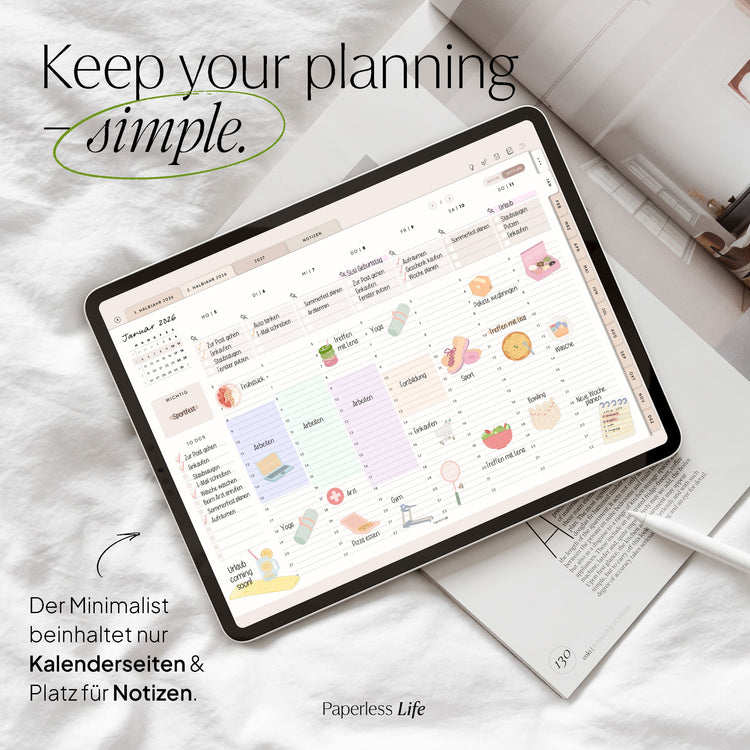 Digitaler Planer 2026 | Der Minimalist