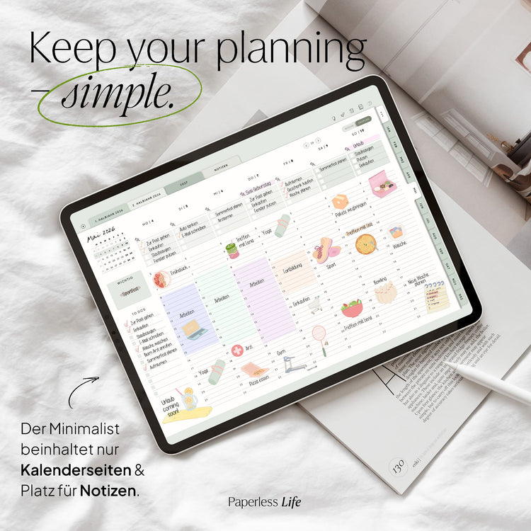 Digitaler Planer 2026 | Der Minimalist