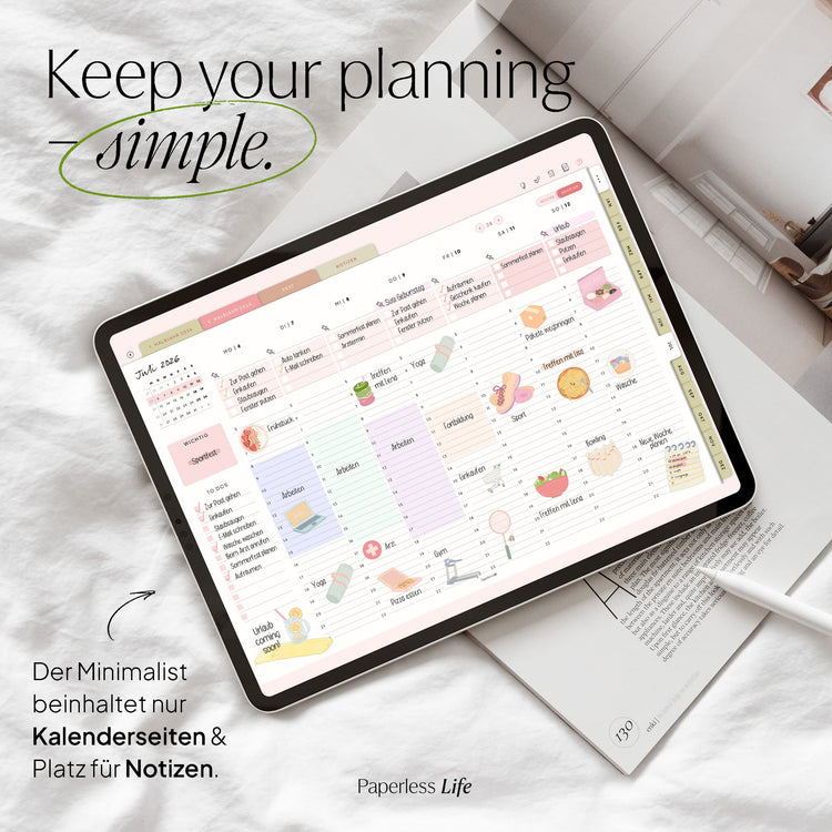 Digitaler Planer 2026 | Der Minimalist