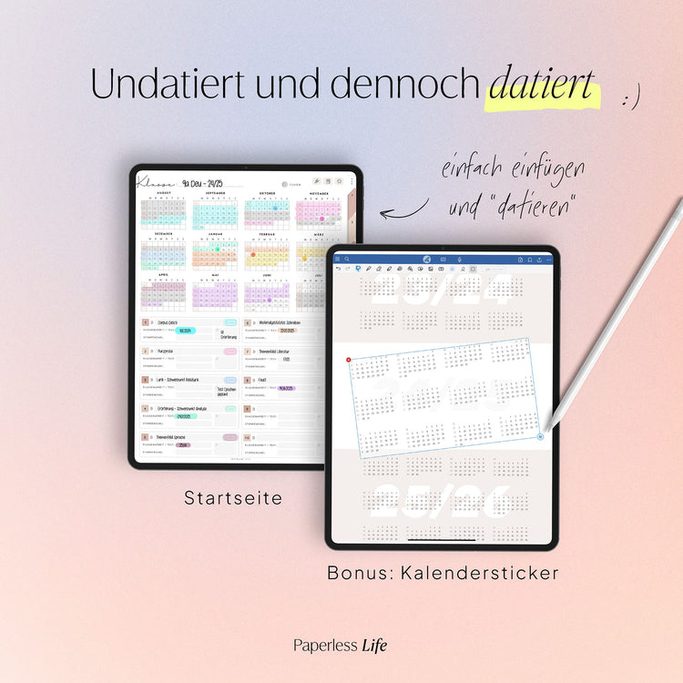 Digital lesson planner - for GoodNotes & Co.
