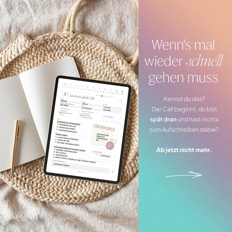 Digital meeting note planner