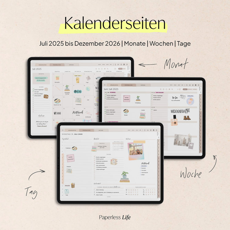 18-Month Digital Planner July 2025 - December 2026 | The Game Changer
