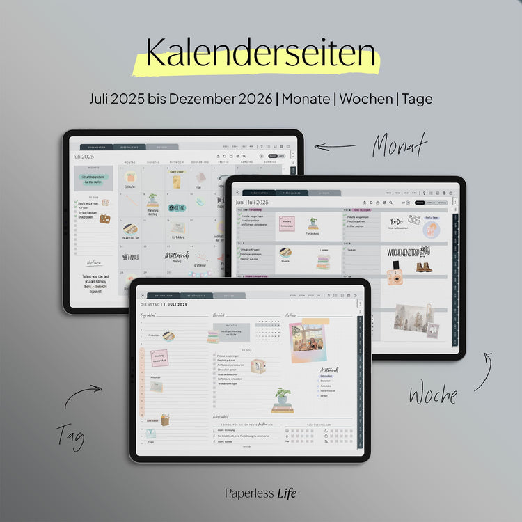 18-Month Digital Planner July 2025 - December 2026 | The Game Changer