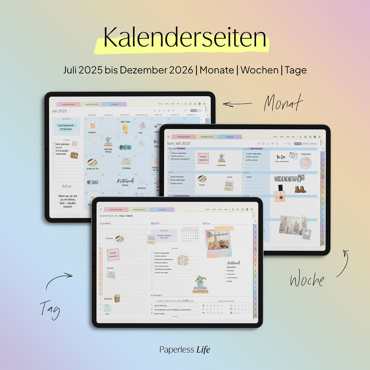 18-Month Digital Planner July 2025 - December 2026 | The Game Changer