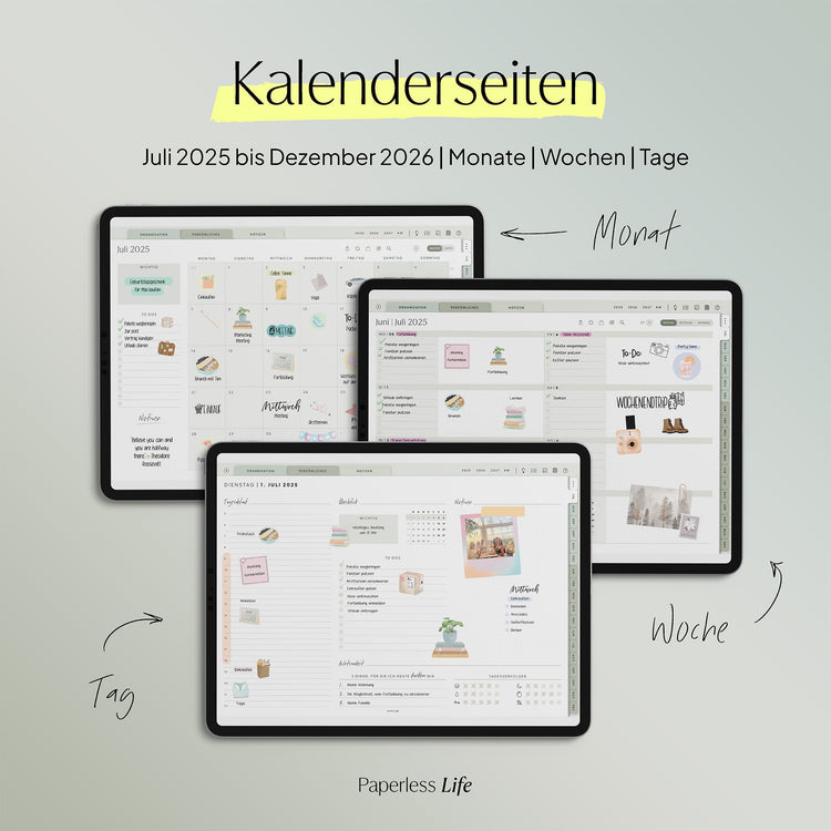 18-Month Digital Planner July 2025 - December 2026 | The Game Changer