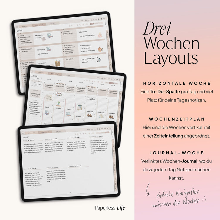 Digitaler Planer 2025 | Der Gamechanger (Testversion für das restliche Jahr)