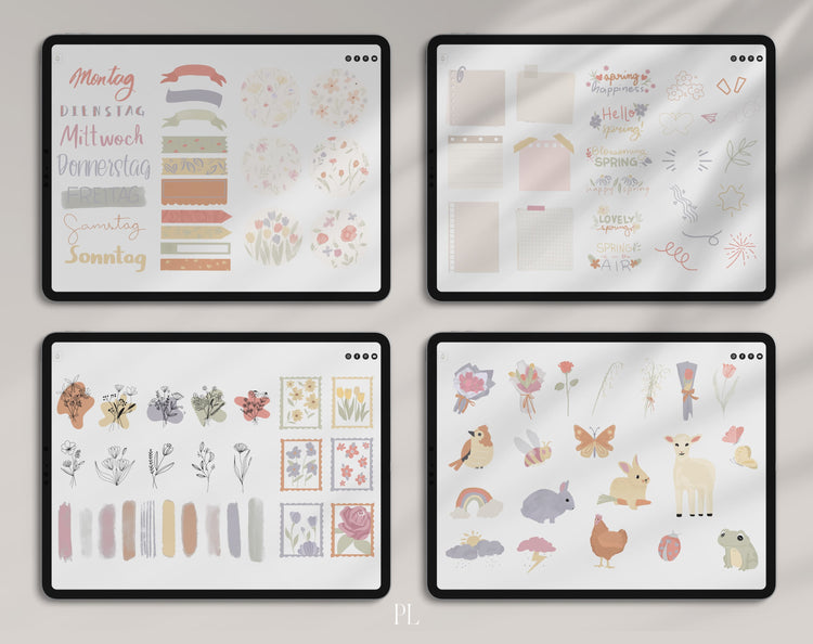 100+ Digital Stickers | Spring
