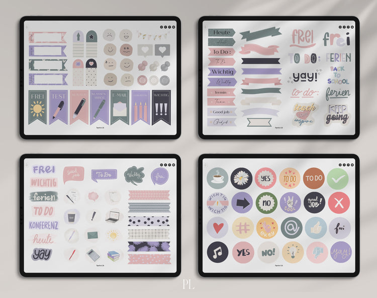 600+ Digital Stickers | From the current Teacher's Calendar 24/25