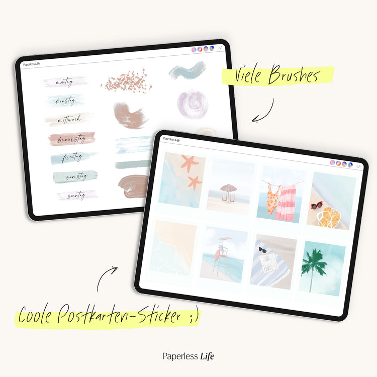 200+ Digital Stickers | Summer Vacation