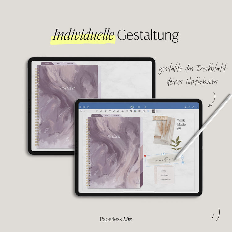 Digitales Notizbuch "Endlich Papierlos" - 5 Reiter