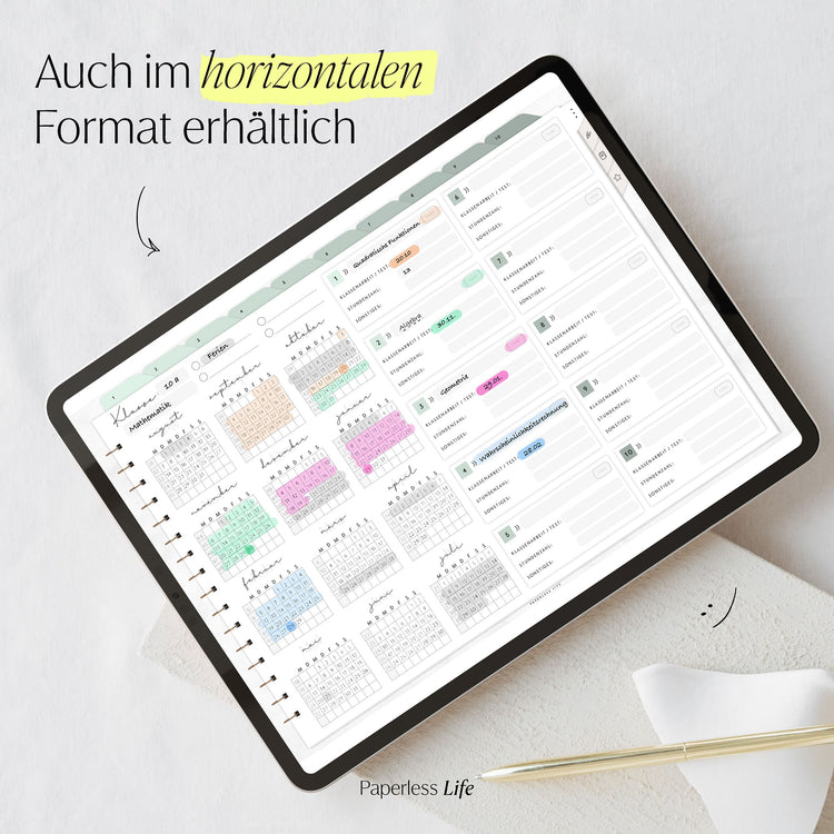 Digital lesson planner - for GoodNotes & Co.