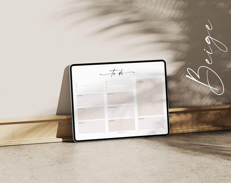 To-do-Listen Set mit 23 Vorlagen