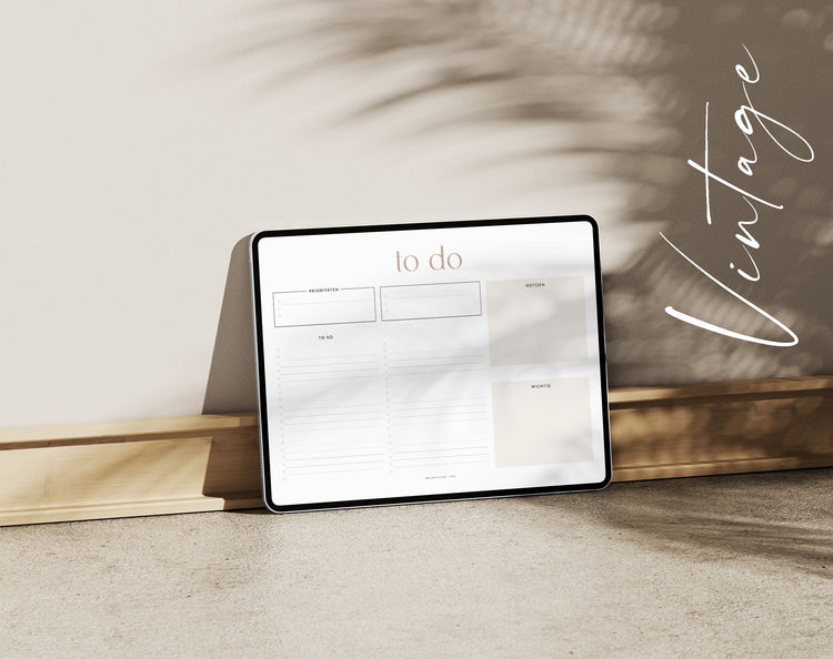 To-do-Listen Set mit 23 Vorlagen