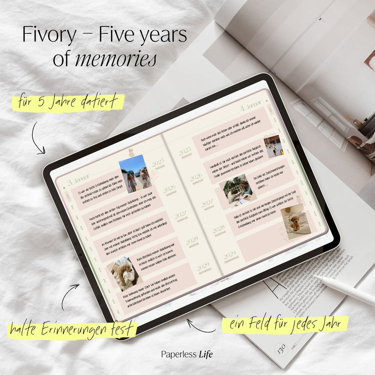 Fivory – Das 5-Jahres-Tagebuch