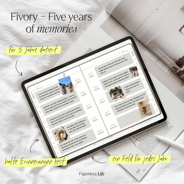 Fivory – Das 5-Jahres-Tagebuch