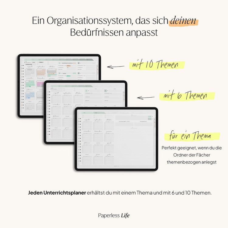 Digital lesson planner - for GoodNotes & Co.