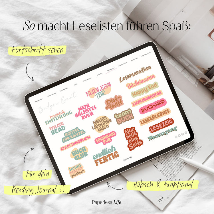 Reading Journal Stickers